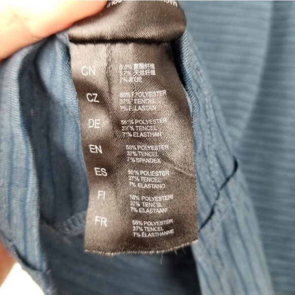 Kuhl Henley striped blue 3/4 sleeves - Picture 3 of 5